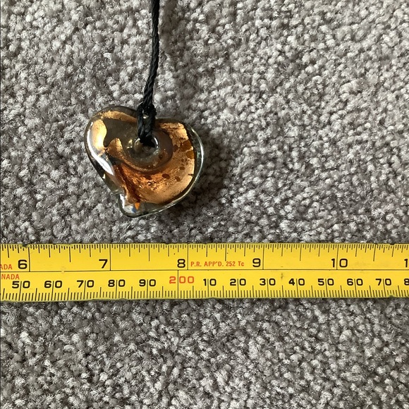 Multi coloured glass heart necklace NWOT - Picture 4 of 4